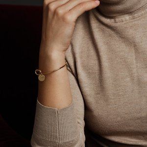 Personalized rose gold Knot Bracelet